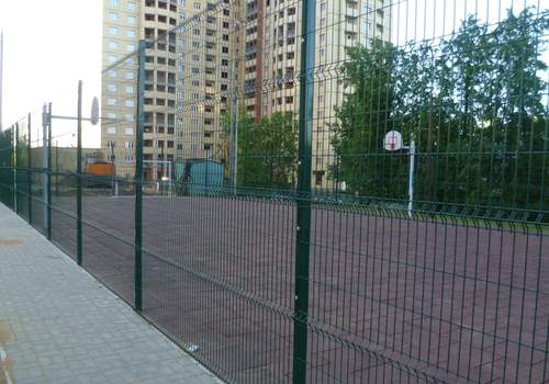 3Д забор для футбольной площадки в Нижнекамске