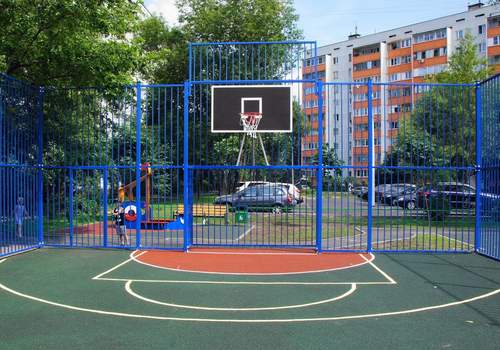 Забор Protect для баскетбольной площадки в Нижнекамске